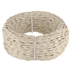 Изображение Ретро кабель витой 2х1,5 (песочный) 50 м W6452546