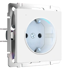 Изображение Розетка с подсветкой (белый матовый) W1171461